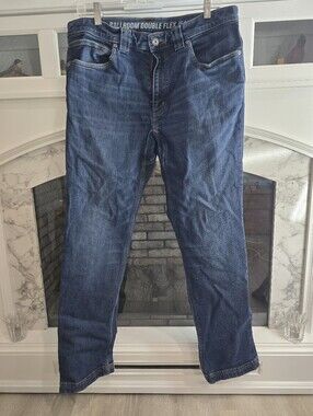 Duluth Men's Dark Blue Slim Fit Stretch Jeans 34x32